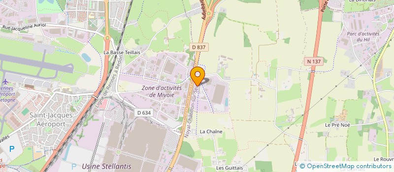 localisation de l'entreprise ANOZO à NOYAL-CHATILLON-SUR-SEICHE