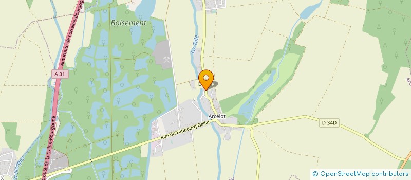 localisation de l'entreprise ANPAMA à ARCEAU