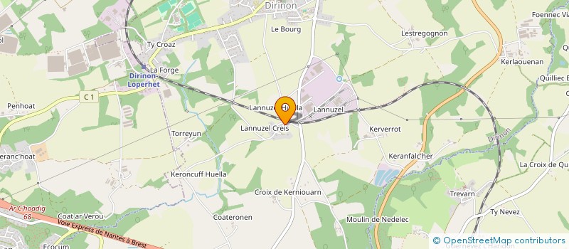 localisation de l'entreprise ANPAU 2  DIRINON