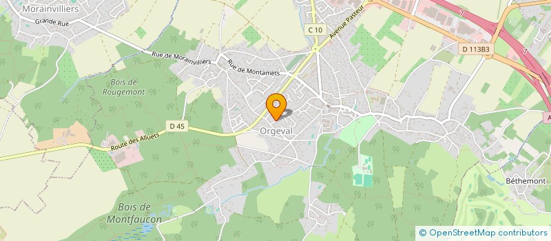 localisation de l'entreprise ANPERION  ORGEVAL