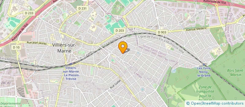 localisation de l'entreprise ANPI  VILLIERS-SUR-MARNE