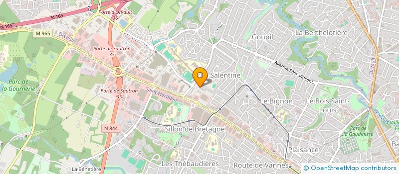 localisation de l'entreprise ANR à ORVAULT