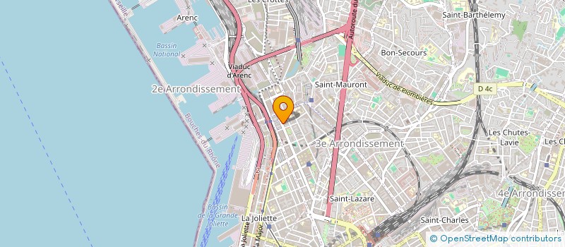 localisation de l'entreprise ANR COURTAGE & PATRIMOINE à MARSEILLE