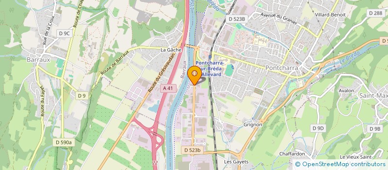 localisation de l'entreprise ANR PEINTURE & REVETEMENTS  PONTCHARRA