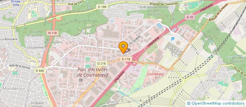 localisation de l'entreprise ANRITSU à VILLEBON-SUR-YVETTE