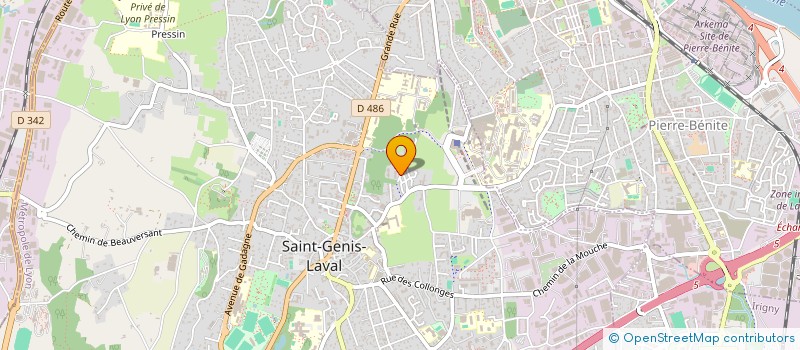 localisation de l'entreprise ANROCA à SAINT-GENIS-LAVAL