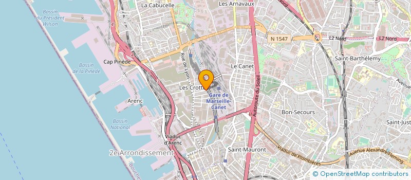 localisation de l'entreprise ANROMA à MARSEILLE