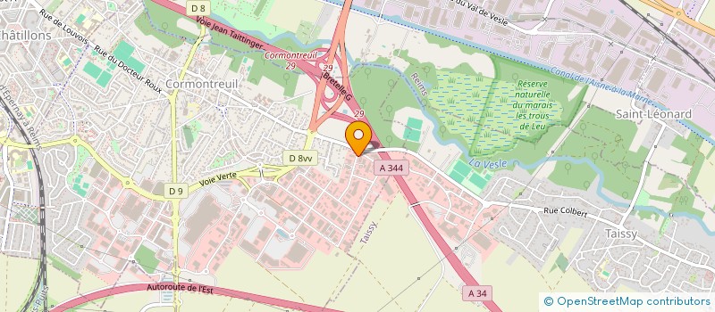 localisation de l'entreprise ANS  CORMONTREUIL