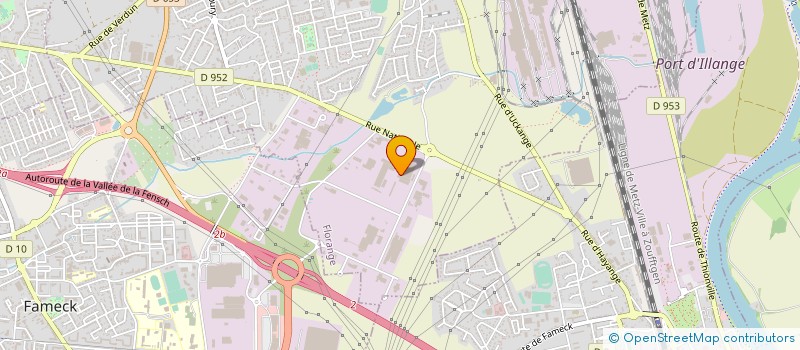localisation de l'entreprise ANS ACIER NEGOCE SERVICE à FLORANGE