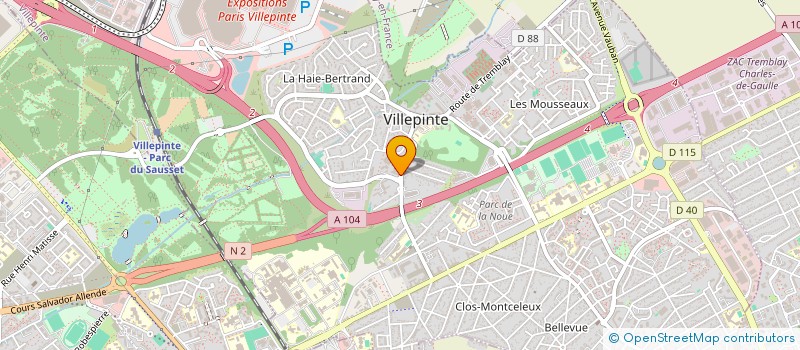 localisation de l'entreprise ANS ART à VILLEPINTE