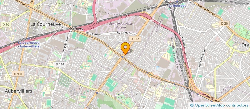localisation de l'entreprise ANS BTP à LA COURNEUVE