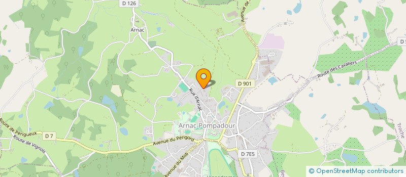 localisation de l'entreprise ANS CORP  ARNAC-POMPADOUR