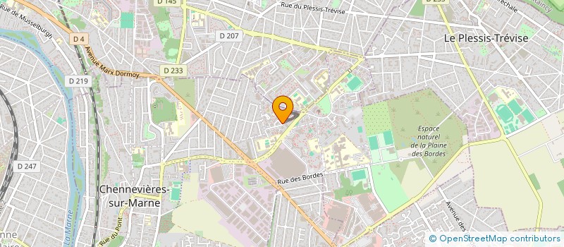 localisation de l'entreprise ANS ILE DE FRANCE  CHENNEVIERES-SUR-MARNE