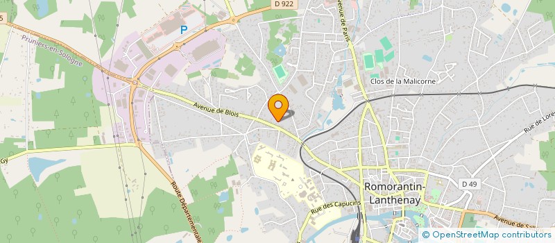 localisation de l'entreprise ANSA  ROMORANTIN-LANTHENAY