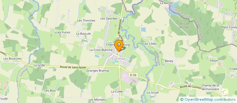 localisation de l'entreprise ANSART TRANSPORT  CORMOZ