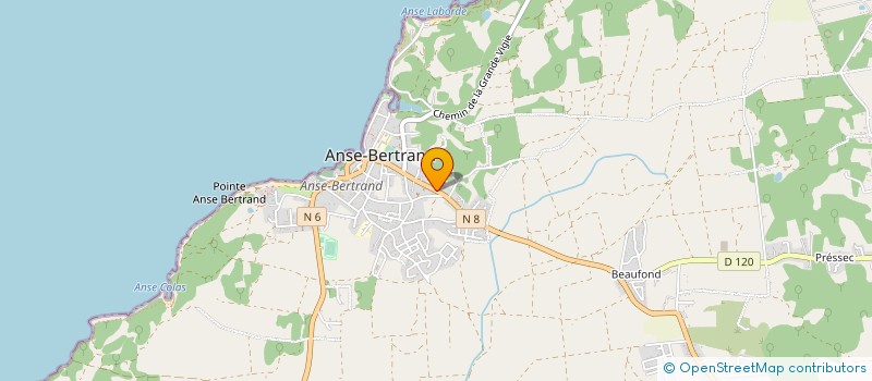 localisation de l'entreprise ANSE B'MARKET à ANSE-BERTRAND