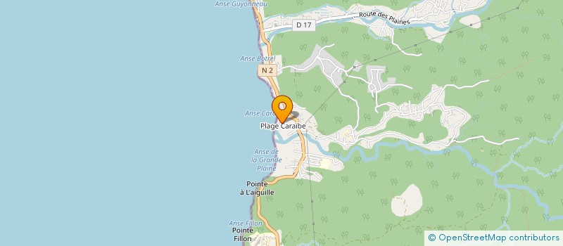 localisation de l'entreprise ANSE CARAIBE PLONGEE à POINTE-NOIRE