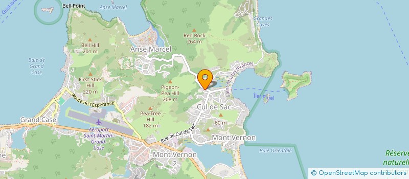 localisation de l'entreprise ANSE MARCEL MARINA SAS  SAINT MARTIN