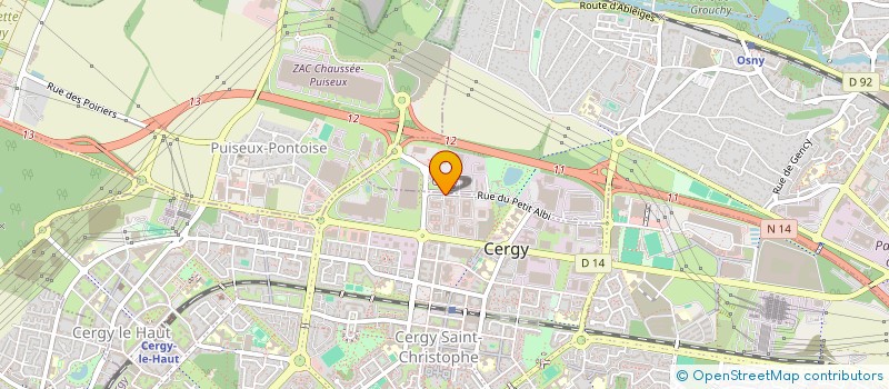 localisation de l'entreprise ANSELL SA à CERGY
