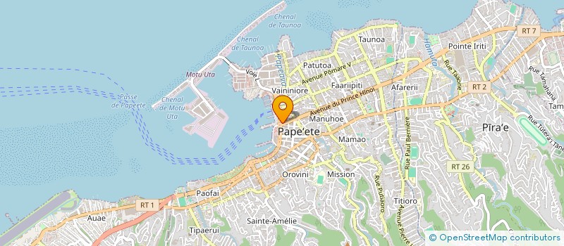 localisation de l'entreprise ANSET ASSURANCES à PAPEETE