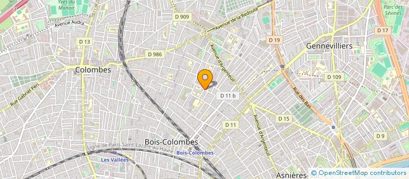 localisation de l'entreprise ANSI TRAVEL à BOIS-COLOMBES