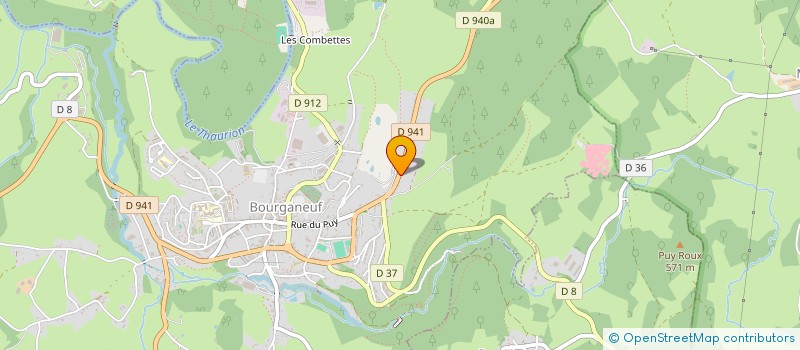 localisation de l'entreprise ANSO 3  BOURGANEUF