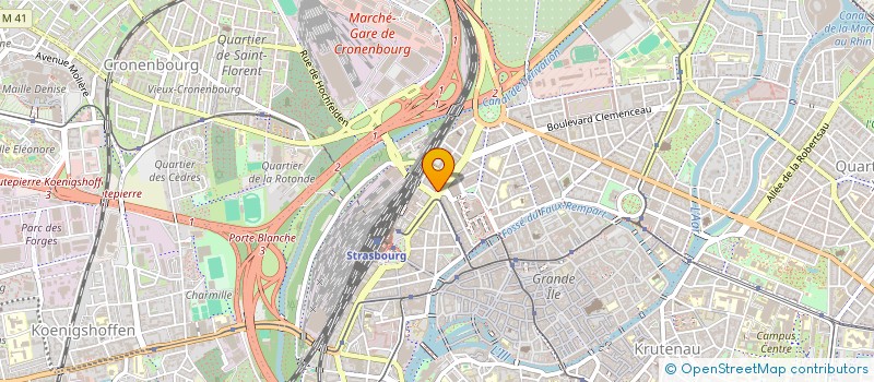 localisation de l'entreprise ANSO à STRASBOURG