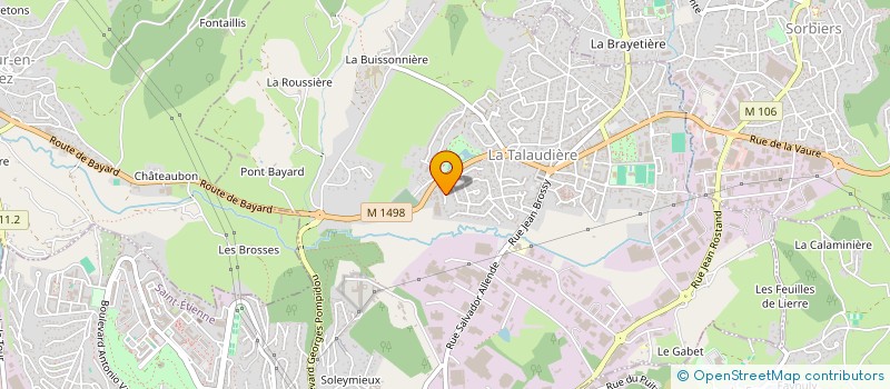 localisation de l'entreprise ANSO INVEST  LA TALAUDIERE