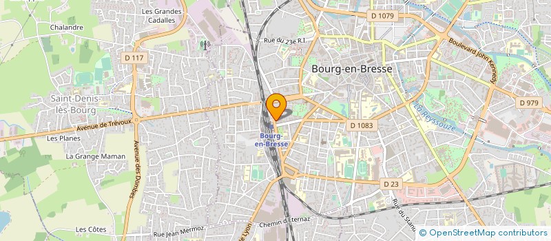 localisation de l'entreprise ANSORAA à BOURG-EN-BRESSE