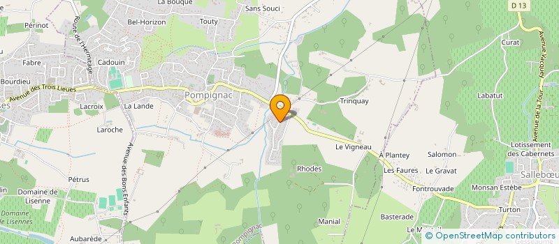 localisation de l'entreprise ANSOTRANS  POMPIGNAC