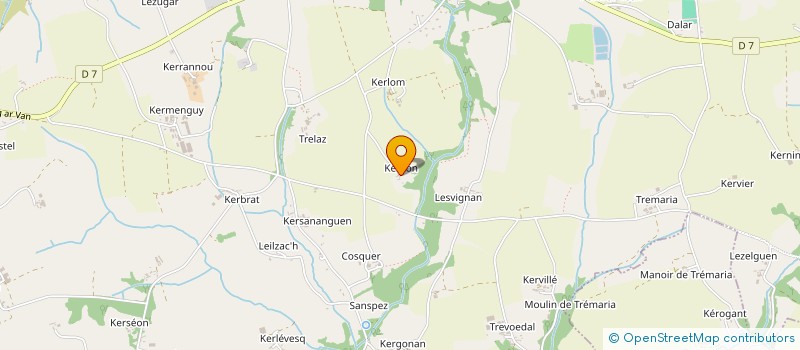 localisation de l'entreprise ANSQUER COUVERTURE  BEUZEC-CAP-SIZUN