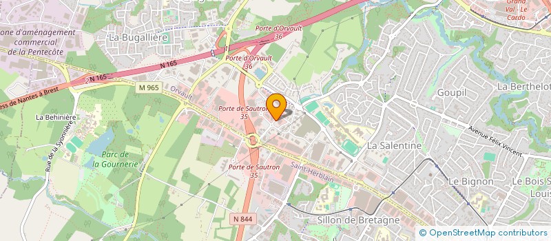 localisation de l'entreprise ANSWER à ORVAULT