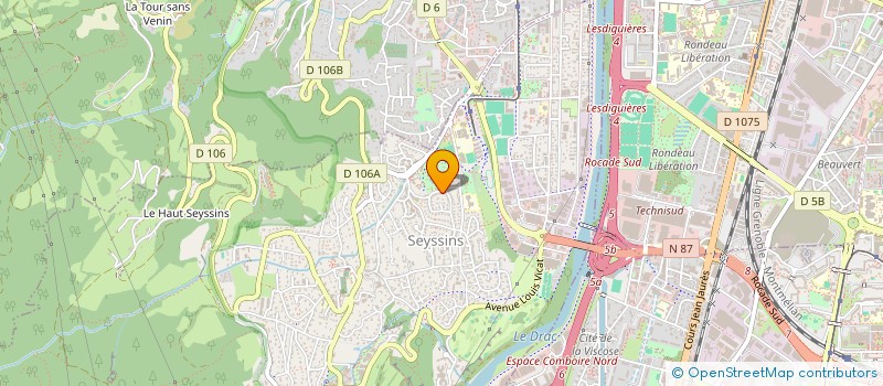 localisation de l'entreprise ANSYMAJOR à SEYSSINS