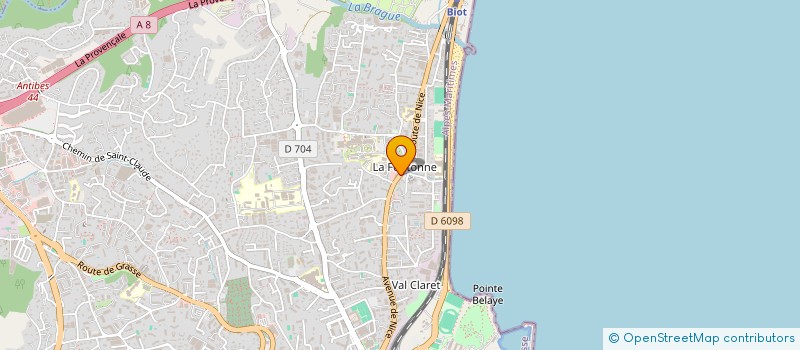 localisation de l'entreprise ANSYOD à ANTIBES