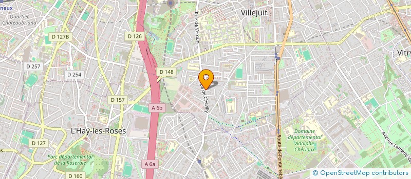 localisation de l'entreprise ANT à VILLEJUIF