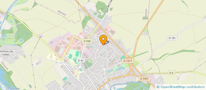 localisation de l'entreprise ANT à PERONNE