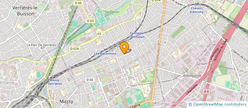 localisation de l'entreprise ANT à ANTONY