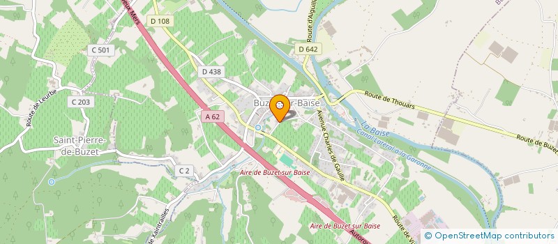 localisation de l'entreprise ANT INVEST  BUZET-SUR-BAISE