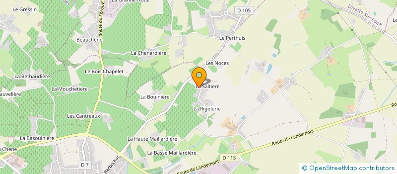 localisation de l'entreprise ANT'O SERVICES PISCINES ET SPA  LE LOROUX-BOTTEREAU