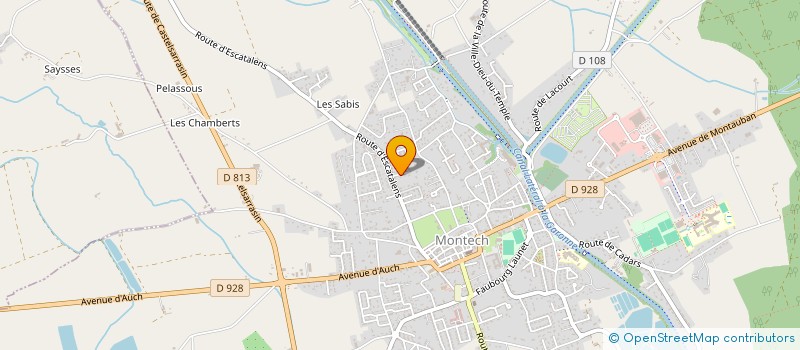 localisation de l'entreprise ANT ROGER  MONTECH