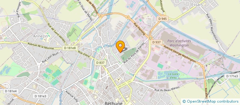 localisation de l'entreprise ANT-TRN SECTION NORD PAS DE CALAIS  BETHUNE