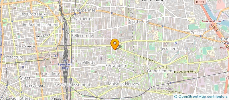 localisation de l'entreprise ANTAGONE  VILLEURBANNE