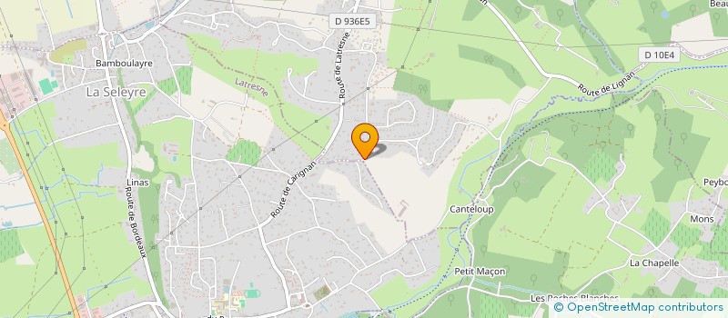 localisation de l'entreprise ANTALEX 74  CARIGNAN-DE-BORDEAUX