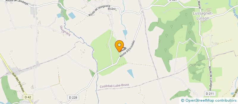 localisation de l'entreprise ANTALEX  COSLEDAA-LUBE-BOAST