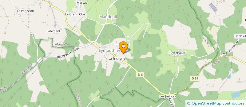 localisation de l'entreprise ANTALEX TAXI à EYMOUTHIERS