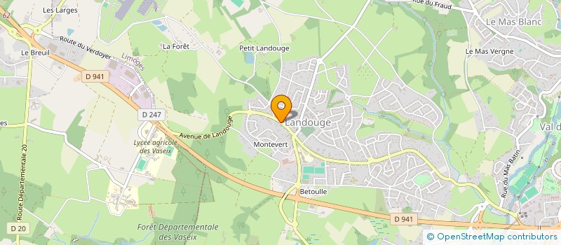 localisation de l'entreprise ANTALGYM à LIMOGES