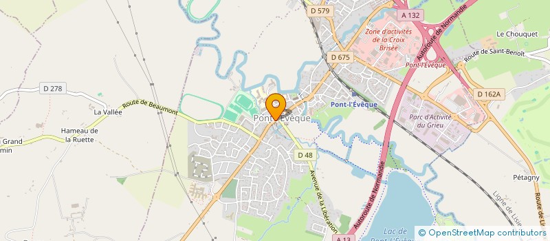 localisation de l'entreprise ANTALIE  PONT-L'EVEQUE