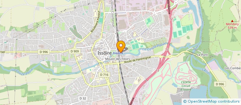 localisation de l'entreprise ANTALIZA  ISSOIRE