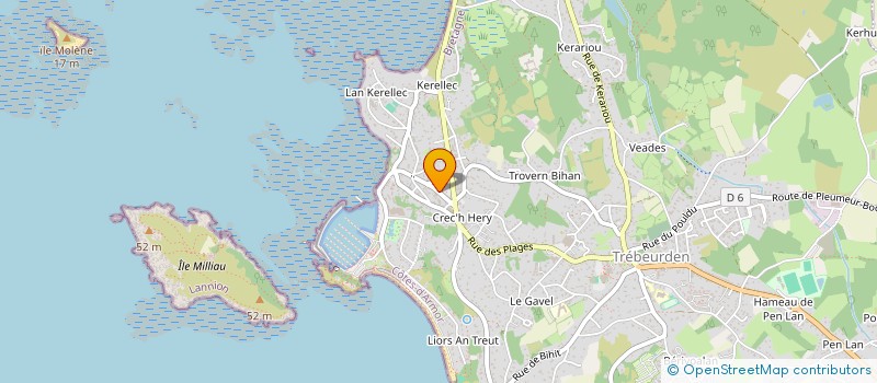 localisation de l'entreprise ANTAN à TREBEURDEN