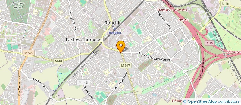 localisation de l'entreprise ANTAR  FACHES-THUMESNIL